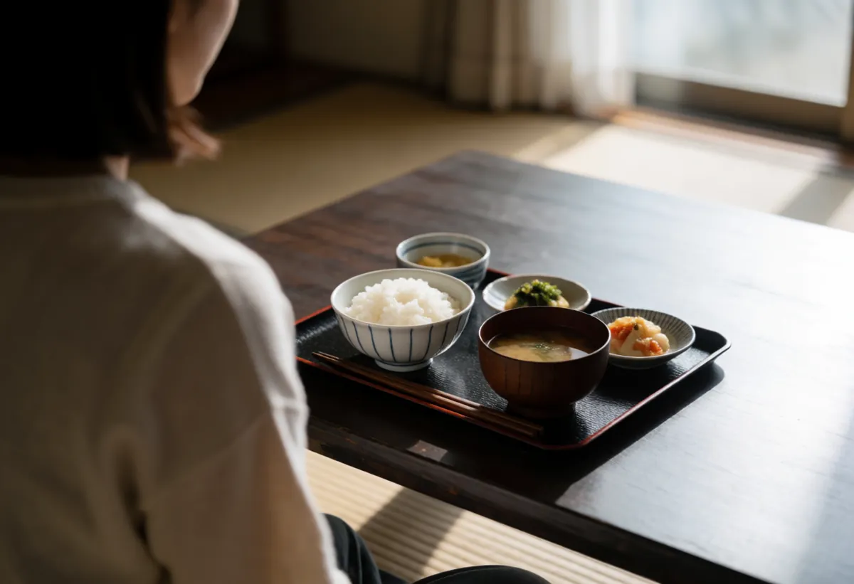 ビジネスホテルの朝食は、旅の続きを考える場所のイメージ