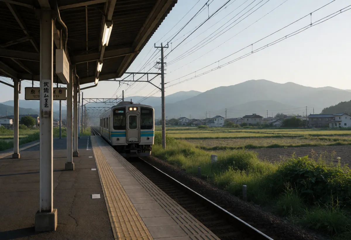 秘境駅は、着くまでが旅になるの締めのイメージ