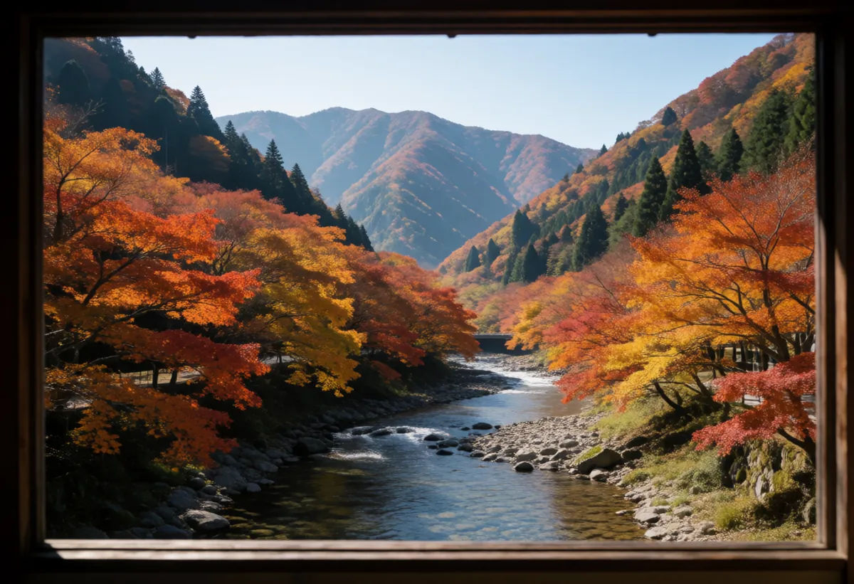写真は「真っ赤」だけでなく、色づき途中も残すのイメージ